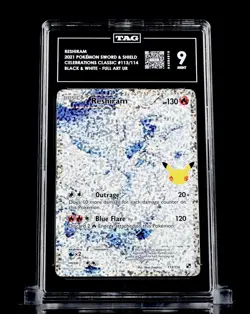 Pokemon Sword & Shield-Celebrations Classic- Full Art - Reshiram 113/114 TAG 9 - Image 1