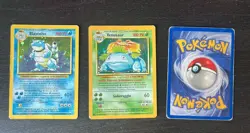 Pokemon - Set Base best trio Holo - Charizard 4, Venosaur 15, Blastoise 2 - Image 2