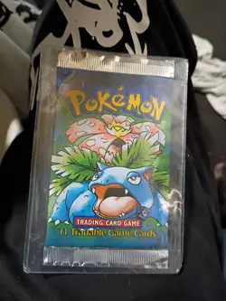 Factory Sealed 1999 Shadowless Pokemon Base Set Booster Pack 9781575306032 - Image 2