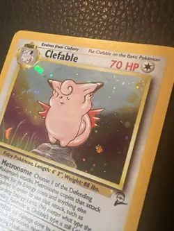 # Pokemon TCG Clefable 5/130 Base Set 2 Unlimited Holo Rare Vintage 1999 LP+ - Image 2