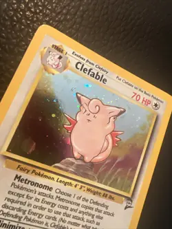 # Pokemon TCG Clefable 5/130 Base Set 2 Unlimited Holo Rare Vintage 1999 LP+ - Image 3