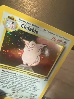 # Pokemon TCG Clefable 5/130 Base Set 2 Unlimited Holo Rare Vintage 1999 LP+ - Image 4