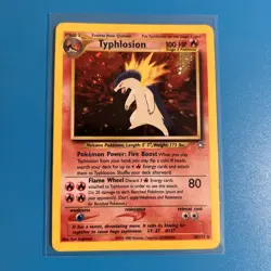 Pokemon TCG Typhlosion Neo Genesis 18/111 Holo Unlimited Holo Rare LP/MP - Image 1