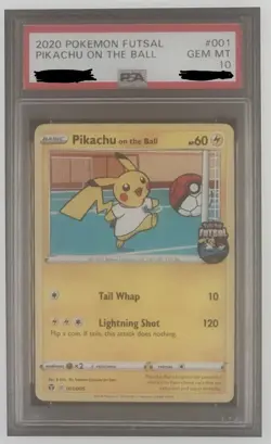 Pokemon Karte Pikachu on the Ball PSA 10 Futsal Stamp BGS CGC GSG PGS AOG EN - Image 1