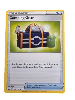 New: 2021 Pokemon TCG Camping Gear 122 Swsh05: Battle Styles Regular Uncommon - Image 1