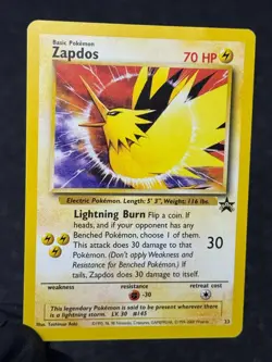 Pokemon TCG Zapdos Wizards Black Star Promo #23 WOTC 2000 Vintage - Image 3