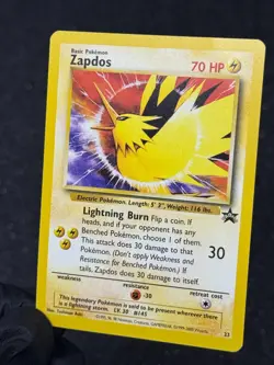 Pokemon TCG Zapdos Wizards Black Star Promo #23 WOTC 2000 Vintage - Image 4