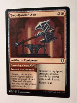 Two-Handed Axe Baldur's Gate Regular NM The List Mystery MTG Magic Card - Image 1
