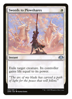 MTG - 1 x Swords to Plowshares - Instant - Dominaria Remastered (DMR) - M/NM - Image 1