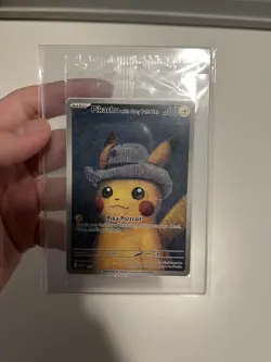 SEALED Pikachu with Grey Felt Hat - SVP 085 - Pokemon x Van Gogh 2023 - Image 1