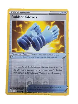 New: 2021 Pokemon TCG Rubber Gloves 156 Swsh07: Evolving Skies Reverse Holo - Image 1