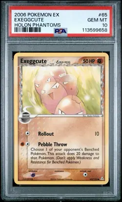 Exeggcute 65/110 EX Holon Phantoms PSA 10 Gem Mint Pokemon Card - Image 1