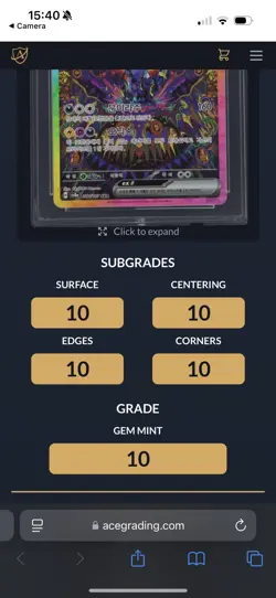 Umbreon ex - ACE 10 - Terastal Festival 217/187 - Pokemon Korean perfect sub - Image 2