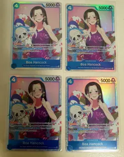 🔥 4x Boa Hancock OP01-078 SR FOIL - Playset - ONE PIECE TCG English NM/M 🔥 - Image 1