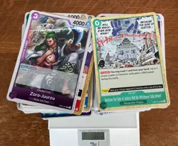 One Piece trading cards. 1 Kg of unchecked and unsorted - Image 2