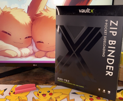 Vault X Signature Black 9-Pocket Exo-Tec Zip Binder - 360 Cards - New In Box! - Image 2
