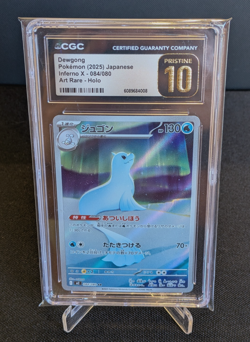 [AUS] Dewgong 084/080 AR CGC PRISTINE 10 Japanese Pokemon Card Inferno X 2025 - Image 1