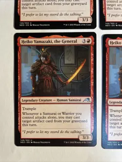 4x Mtg Kamigawa Neon Dynasty Heiko Yamazaki, The General NM/M - Image 2