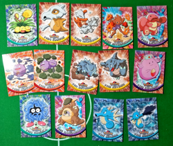 70+ Topps Pokemon Cards Series 1 & 2 NO DUPLICATES Bundle Vintage Blue Logo - Image 5