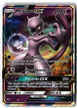 Mewtwo GX ⭐ 39/73 Holo Rare GX Shining Legends 2017 Pokemon NM/LP - Image 1