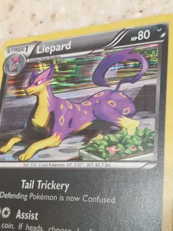 Pokemon - Liepard - 91/149 - Boundaries Crossed - Holo - Holo Rare NM - Image 2