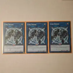 Yu-Gi-Oh! TCG Link Spider Effect Link 1st Edition YS18-ENO44 x3 English Cards - Image 1