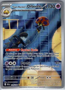 Team Rocket's Orbeetle 198/182 SV10: Destined Rivals - Pokemon Card - NM - Image 1