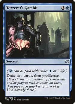 [MTG] Tezzeret's Gambit (063) (MM2) NM - Image 1