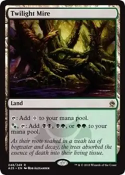 1x Twilight Mire - Foil NM-Mint, English Masters 25 MTG Magic - Image 1