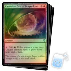 FOIL CARNELIAN ORB OF DRAGONKIND X4 Commander Legends: Battle For Baldur's Gate - Image 1