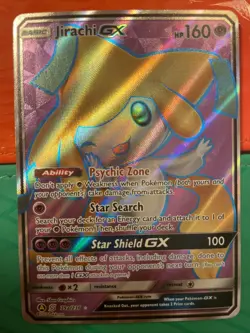 Pokemon Jirachi GX 79a/236 Unified Minds Alternate Art Full Art Promo Holo - Image 1