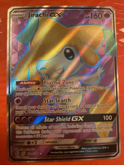 Pokemon Jirachi GX 79a/236 Unified Minds Alternate Art Full Art Promo Holo - Image 4