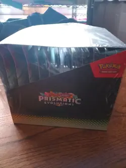 Pokemon TCG Prismatic Evolution Tech Sticker Collection 12ct Sealed Case - Image 2