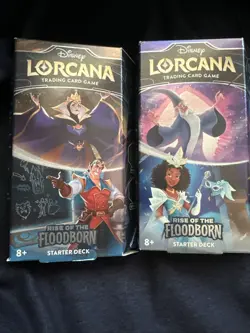 Disney Lorcana - Rise of the Floodborn - Starter Deck Set of 2 Sealed New Decks - Image 1