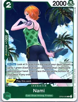 Nami (030) OP03-030 Pillars of Strength - One Piece Card Game - NM - Image 1