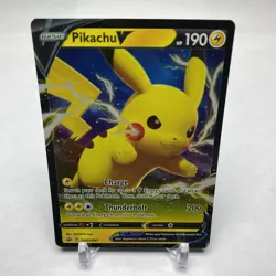Pikachu V SWSH061 SWSH: Sword & Shield Promo Cards Holo Mint / NM - Image 1