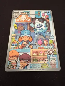 Vanillish Illustration RARE Snowflake Stamp POKEMON CARD PARADOX RIFT 190/182 - Image 1