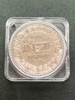 Gengar NO.094 Pokemon Battle Coin Medal 1997 Japan Pokemon RARE Nintendo Silver - Image 2