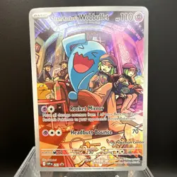 Pokemon Team Rocket's Wobbuffet 203 Sv: Pokemon Center Promo Holo Basic HP110 - Image 1