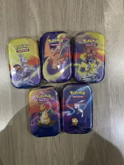 Pokemon Kanto Power Mini Tin - Set of 5 (2025 Tins - 4xL24 1xH24) New&Sealed - Image 1