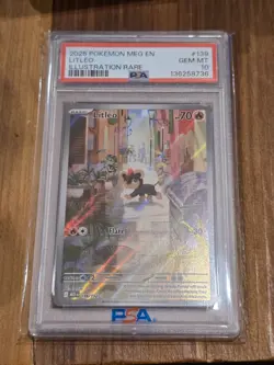 Pokemon TCG Litleo Mega Evolution 139/132 PSA 10 - Image 1