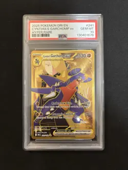 Cynthia’s Garchomp ex 241/182 Pokemon Destined Rivals - PSA 10 Gem Mint - Image 1