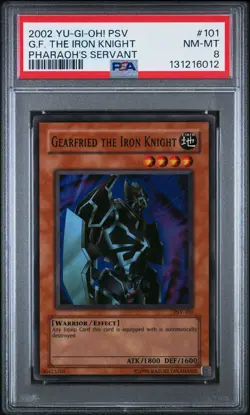 Gearfried the Iron Knight PSA 8 PSV-101 Yu-Gi-Oh Vintage - Image 1