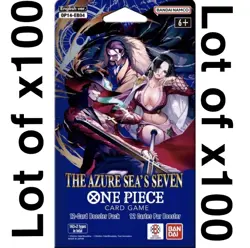 One Piece TCG: The Azure Sea's Seven Sleeved Booster Pack OP-14 (Lot of 100) - Image 1