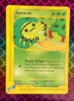 SPINARAK - 111/147 - Aquapolis - Common - Pokemon Card - LP - Image 1