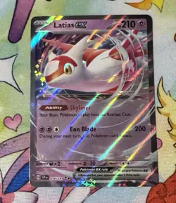 Pokemon TCG Latias EX Surging Sparks Scarlet & Violet Double Rare Card 76/191 - Image 1