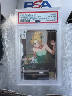 Cagalli Yula Athha GD01-096 Gundam Card Game Championship Promo PSA 10 - Image 1