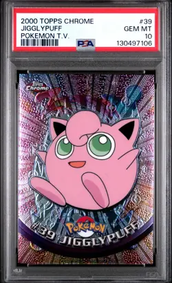 PSA 10 Topps Chrome Pokemon T.V 39 Jigglypuff Graded Pokemon Card - Image 1