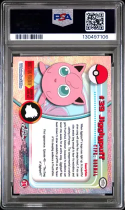 PSA 10 Topps Chrome Pokemon T.V 39 Jigglypuff Graded Pokemon Card - Image 2