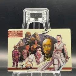 Rey C-3PO #12 Star Wars Episode Special Edition Wafer Card Bandai Holo TCG - Image 3